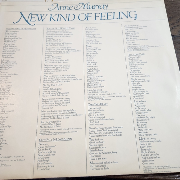 Vintage Anne Murray New Kind of Feeling Black Vinyl LP 1979 - Picture 7 of 11